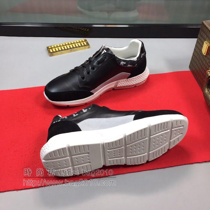 Armani男鞋 2019新款 阿瑪尼高品質男鞋 勁爆款 小牛皮 頂級休閒男鞋  jpx1079
